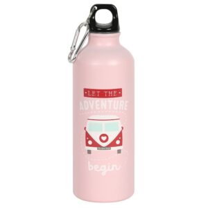 Pink Aluminium Drinking Bottle by Shiny Happy Eco.