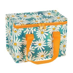 Sunshine Oops a Daisy design recycled plastic, eco friendly lunch bag, closed. By Shiny Happy Eco