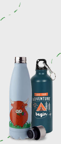 Adventure drinks bottles from Shiny Happy Eco