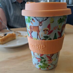 Reuseable travel cup. Rice Husk. Biodegradable - Stags