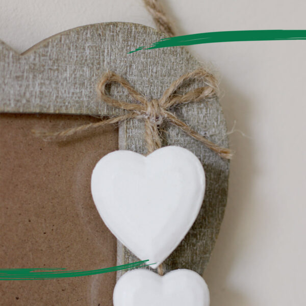 Wooden Heart shaped photo frame by Shared Earth from Shiny Happy Eco