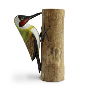 Green Woodpecker Wooden Ornament from Shiny Happy Eco