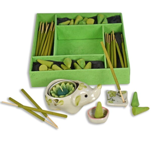 Lemongrass Incense and Candle gift set from Shiny Happy Eco