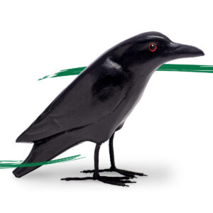 Wooden crow ornament available from Shiny Happy Eco