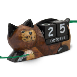 Cat perpetual calendar available from Shiny Happy Eco