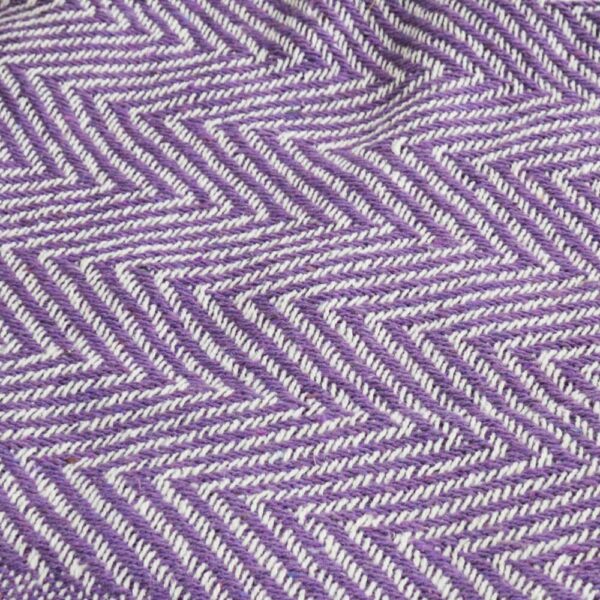 Throw - Blanket Soft Recycled Material - Lilac - Image 3