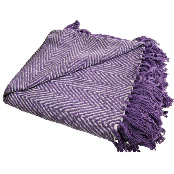 lilac, recycled, soft, throw, blanket