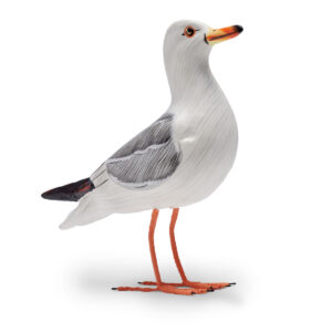 Wooden Painted Seagull - hand made and hand painted. Available from Shiny Happy Eco.